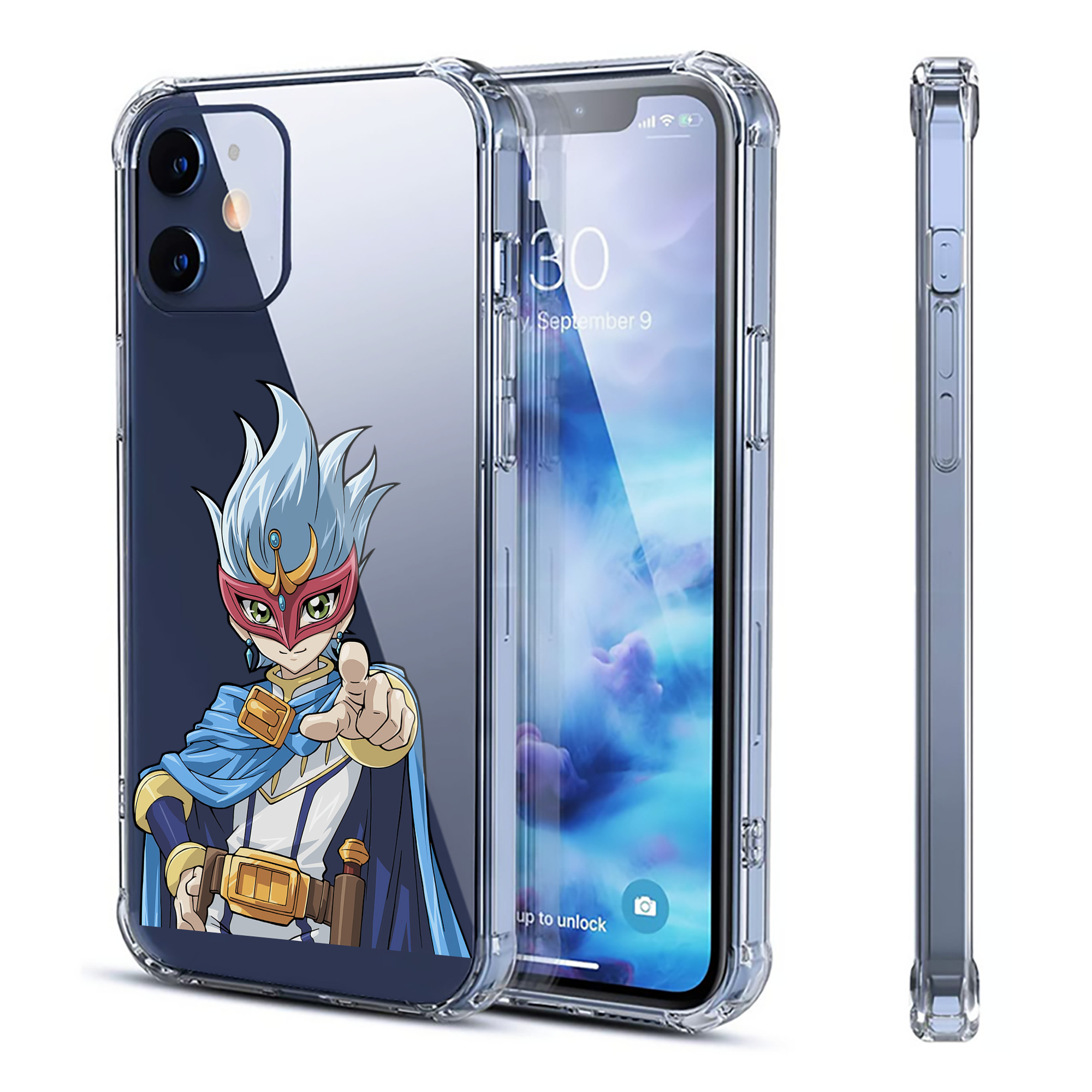 （画像用） 遊☆戯☆王 Yu-Gi-Oh! 【iPhone 12シリーズ対応】透明スマホケース（クリアソフトケース）